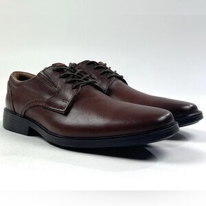 Clarks Clarkslite Low Brown Leather Mens 7 Dress Shoes Oxford Comfort 26167571